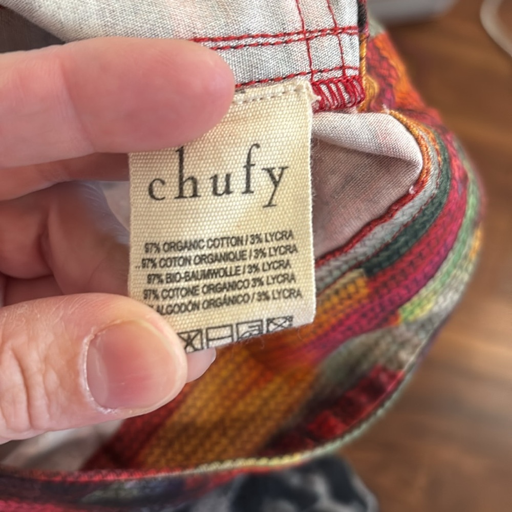 CHUFY Nino Belted Chevron Paper Bag Shorts - Picture 8 of 9